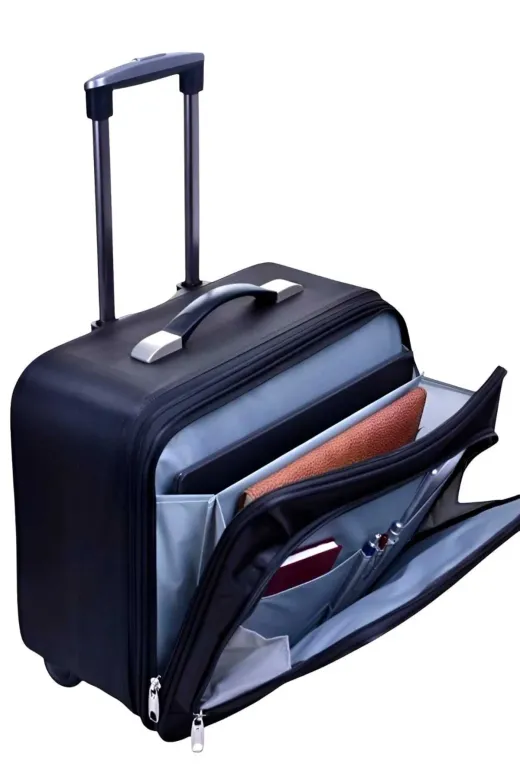 UTL1020 Çekçekli Orta Boy Lüx Kasalı Siyah Pilot, Evrak, Laptop, Notebook Çantası