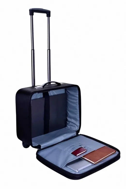 UTL1020 Çekçekli Orta Boy Lüx Kasalı Siyah Pilot, Evrak, Laptop, Notebook Çantası