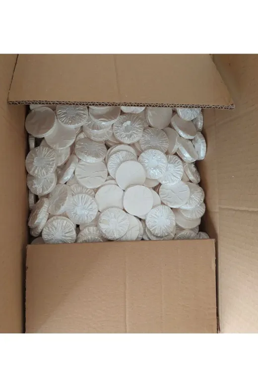 Uygar UYS-001 1000 Adet Pileli Sargılı Mini Otel Sabunu 1, Kalite 15 Gr Beyaz Sabun Etiketsizdir