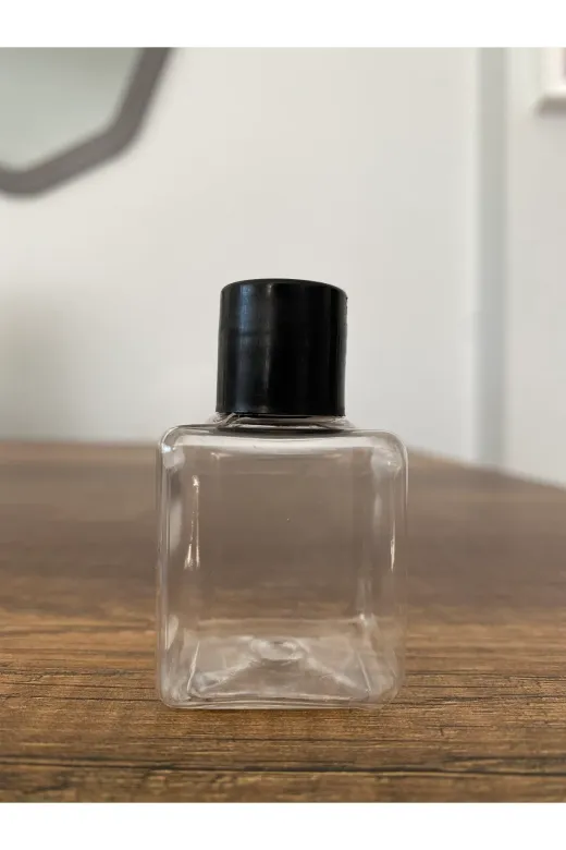 uygarsarı UYS-3409 1000 Adet Us-7 Kapaklı Boş Şişe 35 Ml Dekoratif Şampuan Şişesi