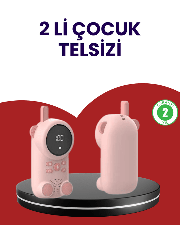 Uzun Menzilli Bebek Telsizi – VOX Modlu, Renkli LCD Ekranlı