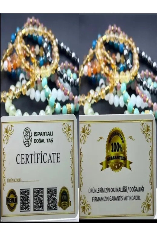 VALİOSO JOYA Pmbkvrs01 Sertifikalı Pembe Kuvars Doğaltaş Bileklik