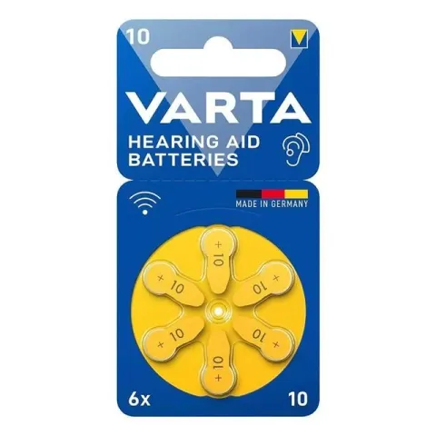 Varta 10 Numara Kulaklık İşitme Cihazı Pili (6'lı Paket)