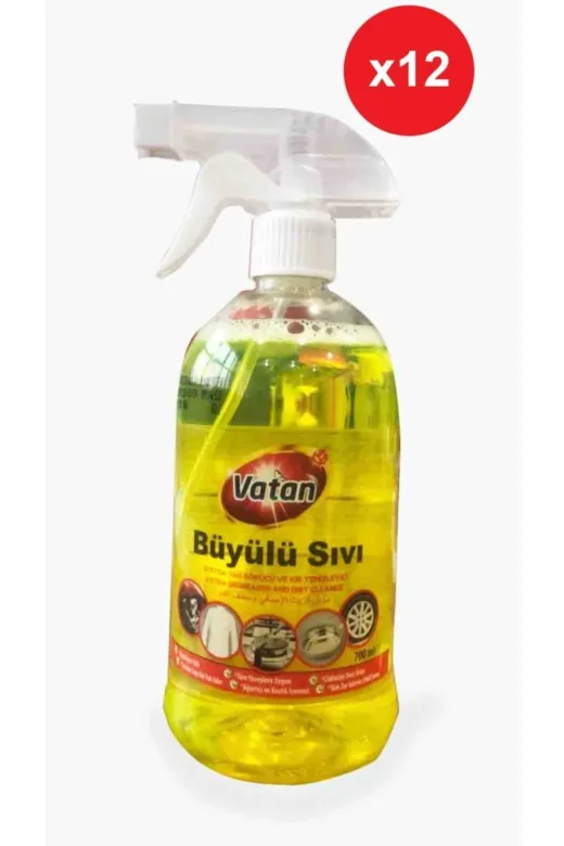Vatan 415182 Büyülü Sıvı Ekstra Yağ Sökücü Ve Kir Temizleyici 700 Ml 12 Li