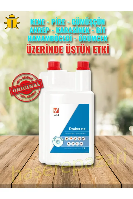 Vebi 2023141101 Draker 10.2 Cs 1Lt Akrep, Pire, Kene Ve Genel Haşere İlacı