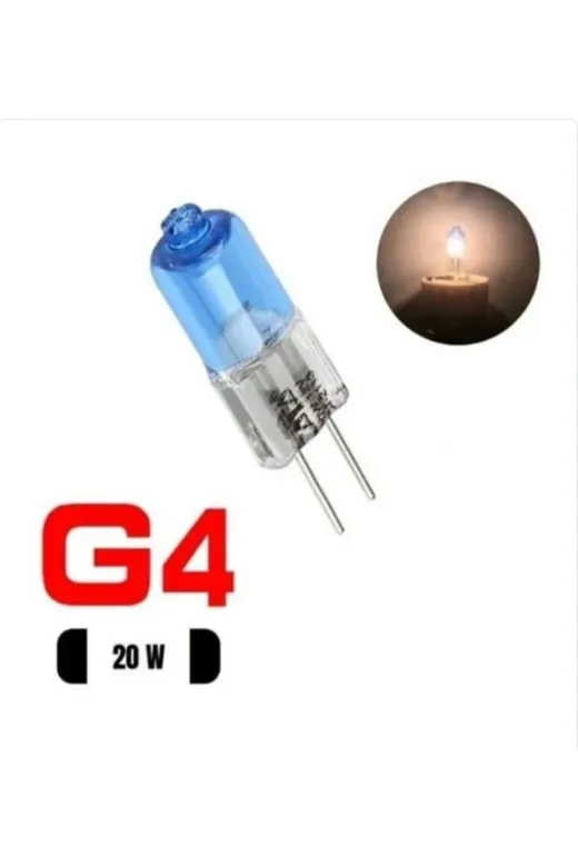 Vegamax 12v 20w Kapsul Ampul 12V 20W G4 Duylu Iğne Bacak Halogen Kırık Beyaz Işık Kapsul Halogen Ampul