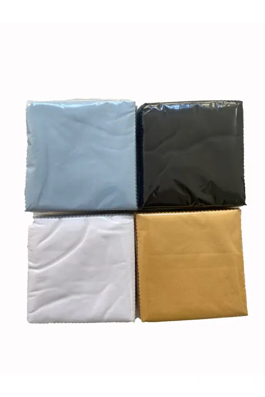 vekaconcept 999888485 %100 Microfiber Gözlük Temizleme Bezi 50 Adet Optik Beyaz 15X15