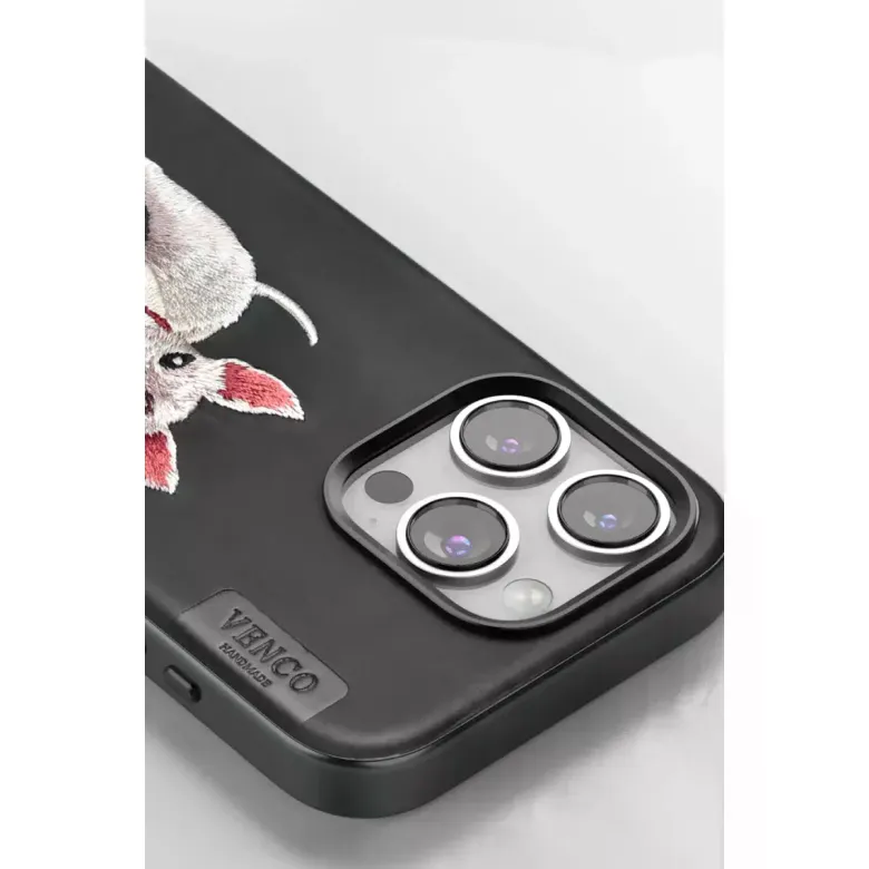 Venco Apple İphone 16 Pro Perma Desenli Kapak - Kahverengi