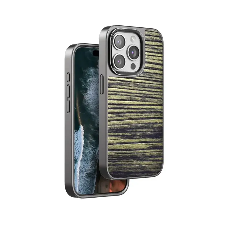 Venco İphone 14 Pro Wave Kapak - Koyu Kahve