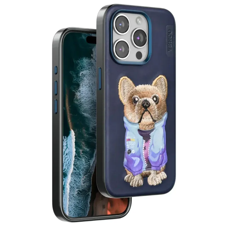 Venco İphone 15 Pro Max Cute Desenli Kapak - Lacivert