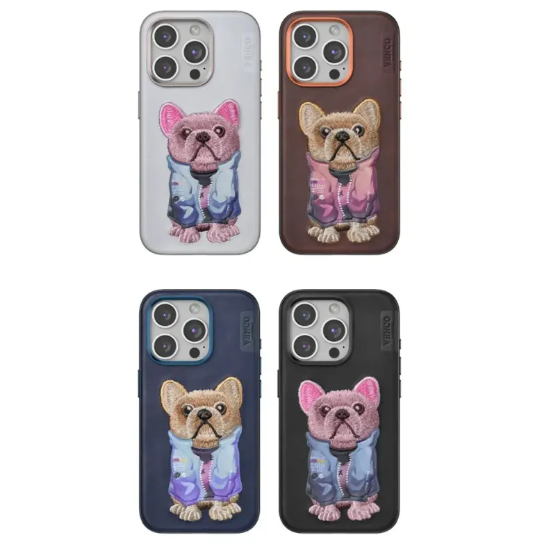 Venco İphone 15 Pro Max Cute Desenli Kapak - Siyah