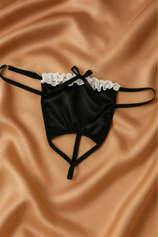 Venlisa Fiyonk Detaylı Saten G-String V6801