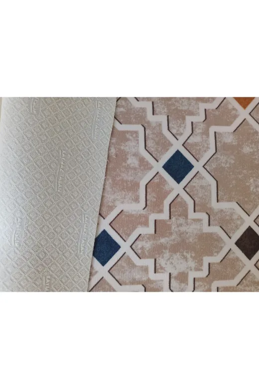 Venüs kpgmldut1 Rengarenk Halı Yıkanabilir Kaymaz Taban Dört Mevsimlik Salon, Banyo, Balkon, Genç Odası Kesme Halı