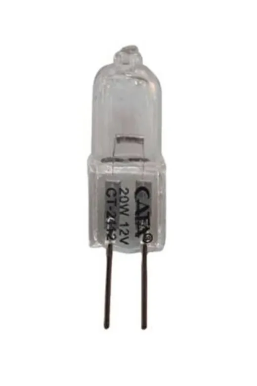 VEZALUX Vezalux 12v 20w Şeffaf 12V 20W Şeffaf Sarı Işık G4 Duylu Avize, Spot Ve Aspiratör İçin Kapsül Ampul Sarı Işık Ampul