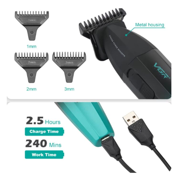 Vgr V-906 Dlc T-Blade Tıraş Makinesi Makinesi - 9000 Rpm