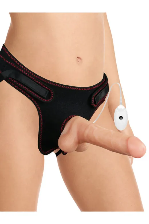 Vibrating Easy Strapon Set 7.5 İnç Belden Bağlamalı Model2