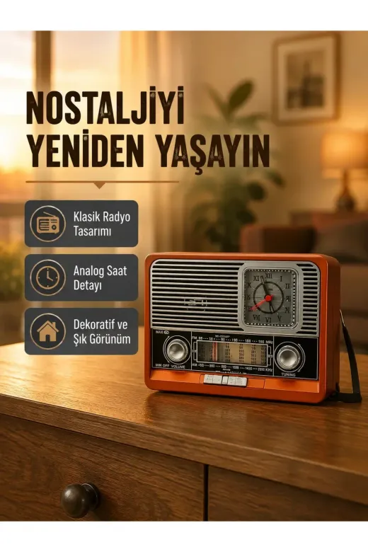 Vintage Radyo – Nostaljik Tasarım ve Modern Teknoloji Bir Arada
