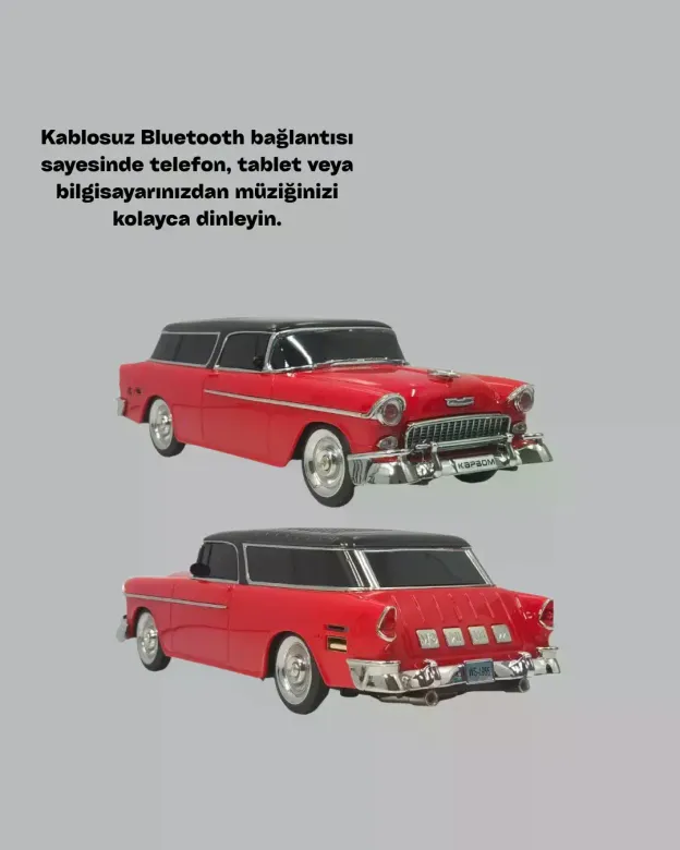 Vintage Tasarımlı LED Işıklı Bluetooth Hoparlör 10W