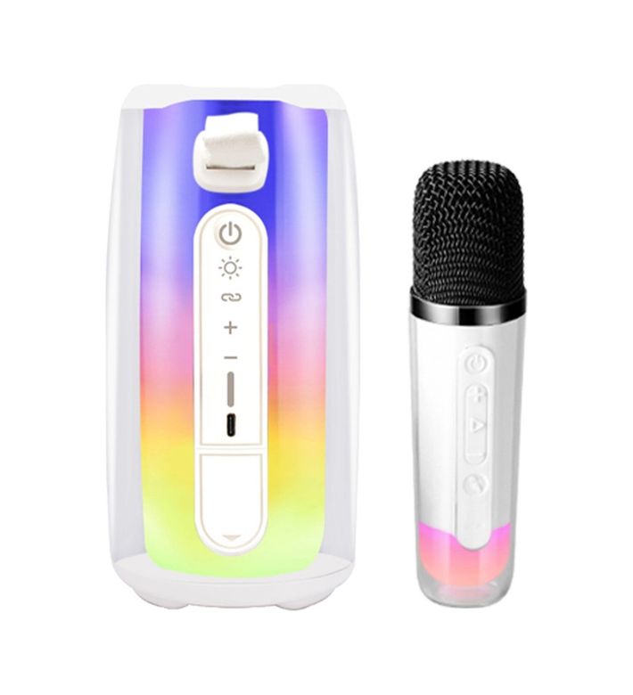 VINTESSY 113906610 Pluse 7 Mikrofonlu Rgb Kablosuz Hoparlör - Beyaz Diğer