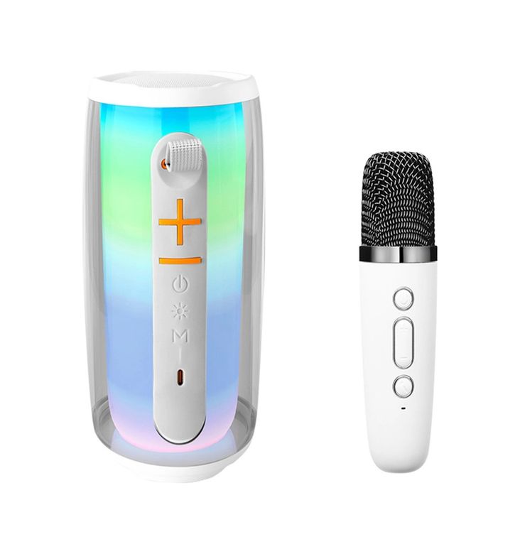 VINTESSY 113906919 Pluse 6 Mikrofonlu Rgb Kablosuz Hoparlör - Beyaz Diğer