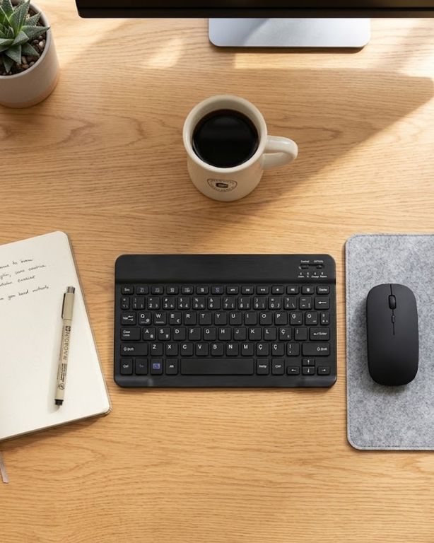 VINTESSY 125537225 Kablosuz Klavye Ve Mouse Kombosu Bluetooth Uyumlu Sessiz Set