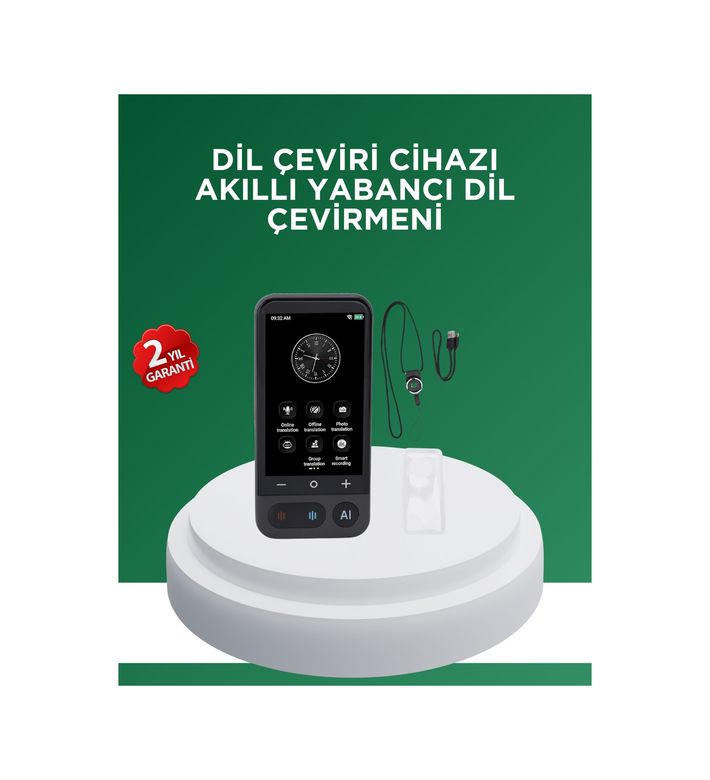 VINTESSY TKNUCZZZTRANSLATORMKR 139 Dil Destekli Taşınabilir Sesli Çevirmen Cihazı Akıllı Çeviri Cihazı