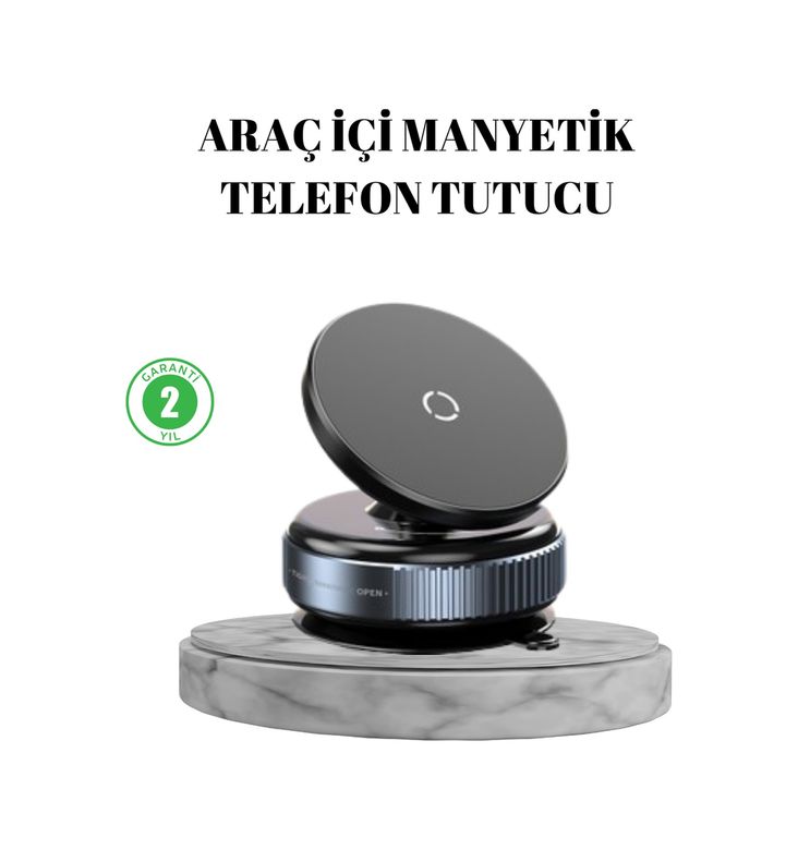 VINTESSY TKNXUCZZZK009TELEFONTUTUCUMKR Vakumlu Vantuzlu Mıknatıslı Telefon Tutucu 360 Derece Döner Akıllı Saat