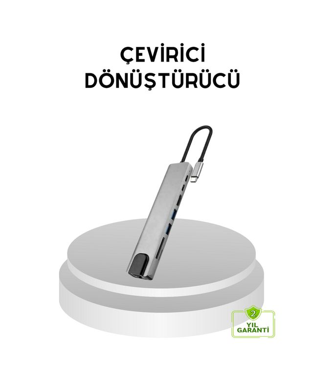 VINTESSY TKNXUCZZZMACBOOKÇEVİRİCİ-2MKR Dönüştürücü Hub Kompakt, Dayanıklı Ve Yüksek Hızlı Bağlantı Akıllı Saat