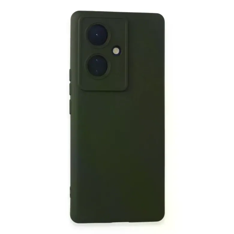 Vivo V29 Lite Kılıf Nano içi Kadife Silikon - Koyu Yeşil