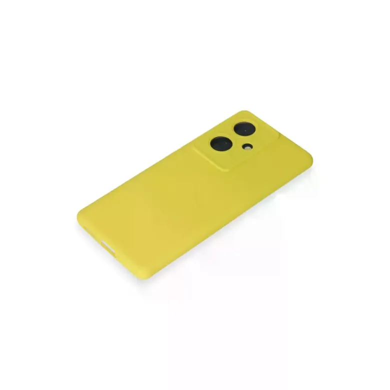 Vivo V29 Lite Kılıf Nano içi Kadife Silikon - Sarı