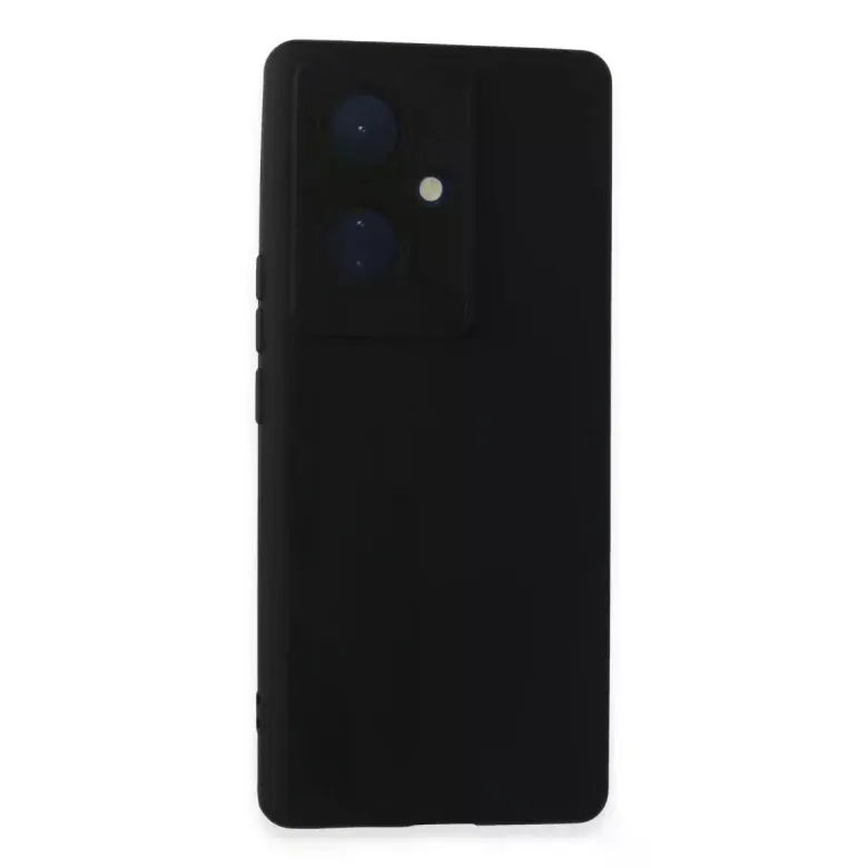 Vivo V29 Lite Kılıf Nano içi Kadife Silikon - Siyah