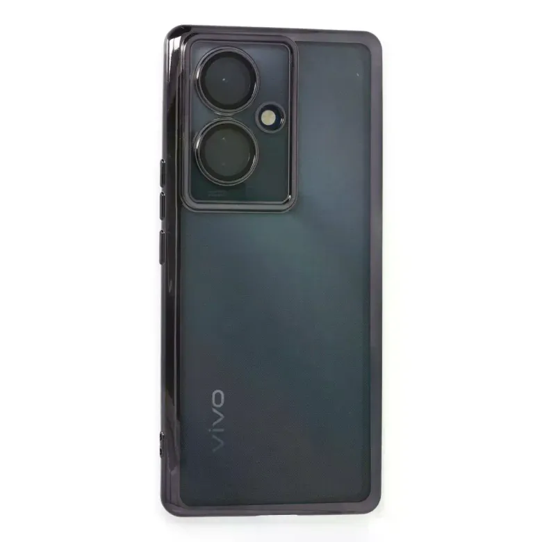 Vivo V29 Lite Kılıf Razer Lensli Silikon - Mor