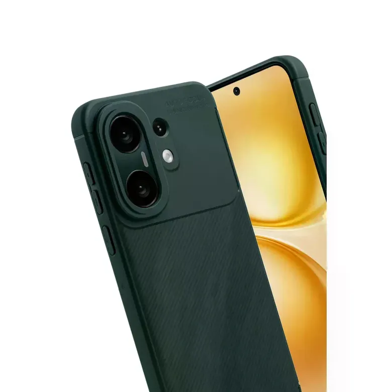 Vivo X200 Fe Auto Focus Karbon Kapak - Koyu Yeşil