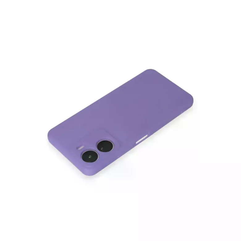 Vivo Y16 Kılıf First Silikon - Lila