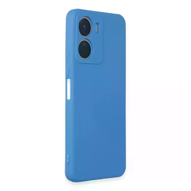 Vivo Y16 Kılıf First Silikon - Mavi