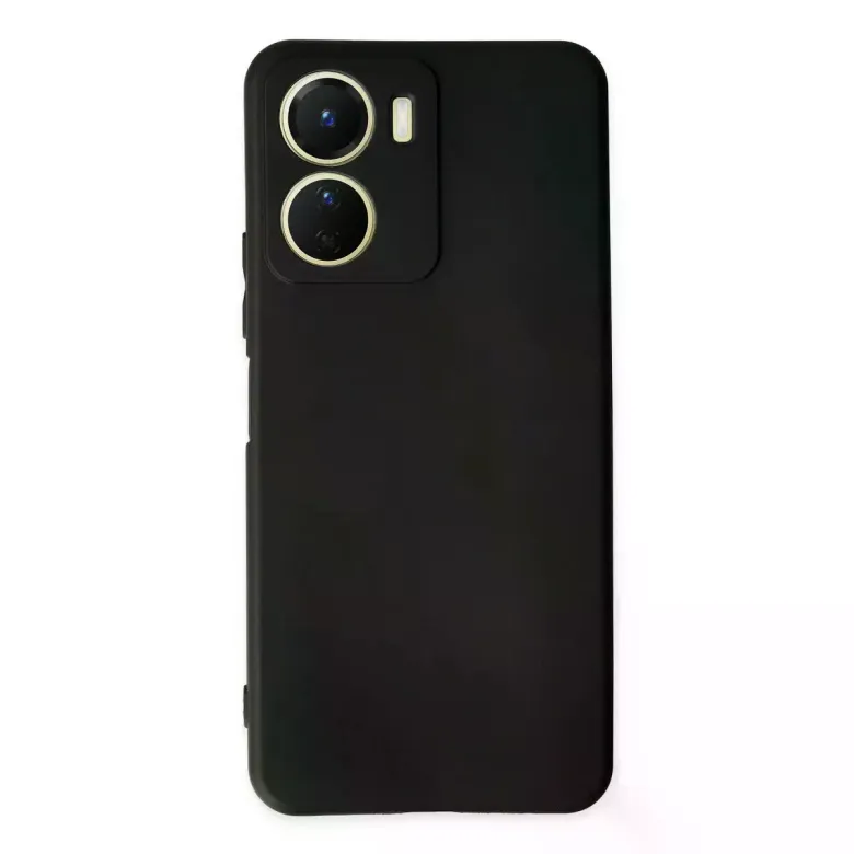 Vivo Y16 Kılıf First Silikon - Siyah