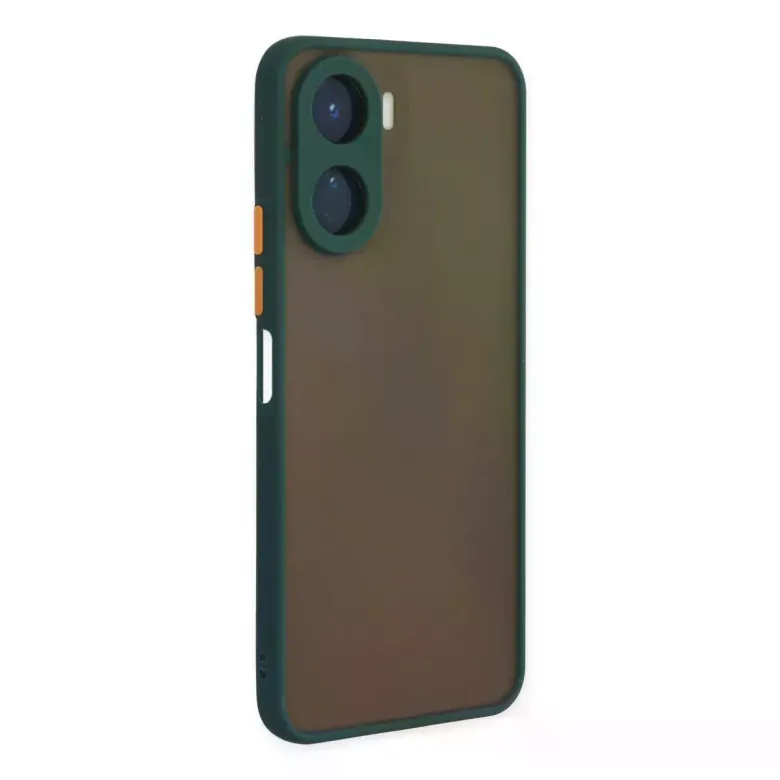 Vivo Y16 Kılıf Montreal Silikon Kapak - Yeşil
