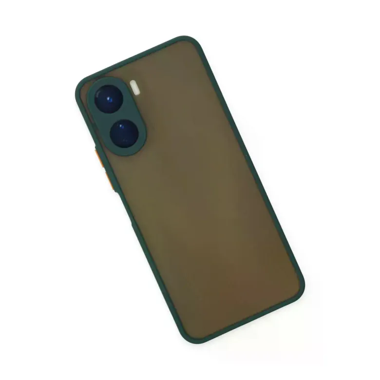 Vivo Y16 Kılıf Montreal Silikon Kapak - Yeşil