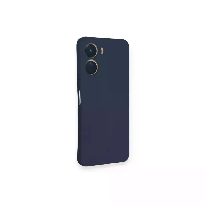 Vivo Y16 Kılıf Nano içi Kadife Silikon - Lacivert