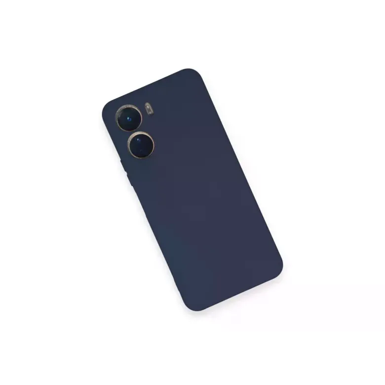 Vivo Y16 Kılıf Nano içi Kadife Silikon - Lacivert