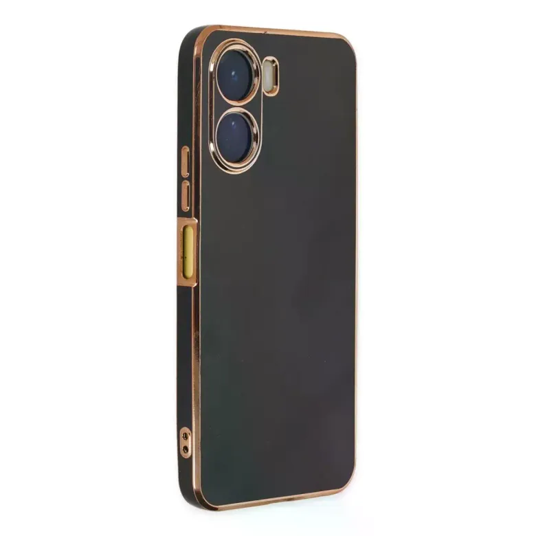 Vivo Y16 Kılıf Volet Silikon - Siyah