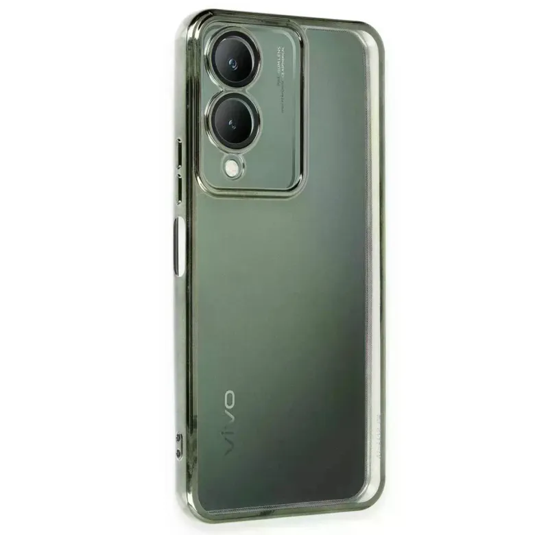 Vivo Y17s Kılıf Razer Lensli Silikon - Yeşil
