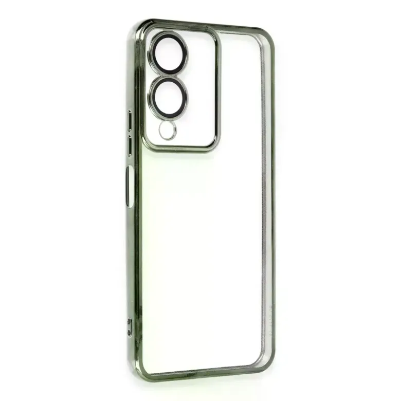 Vivo Y17s Kılıf Razer Lensli Silikon - Yeşil