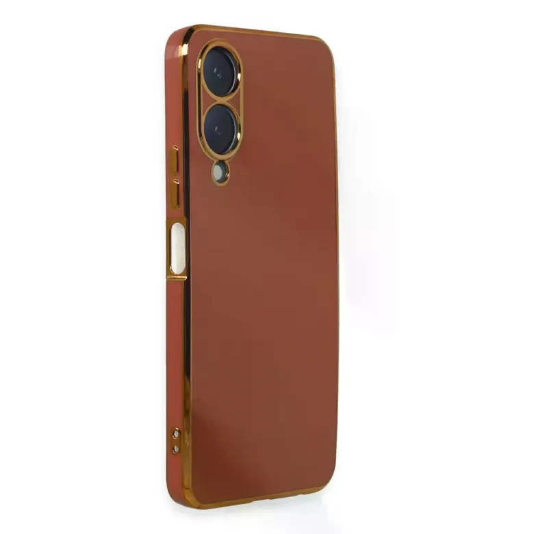Vivo Y17s Kılıf Volet Silikon - Kırmızı