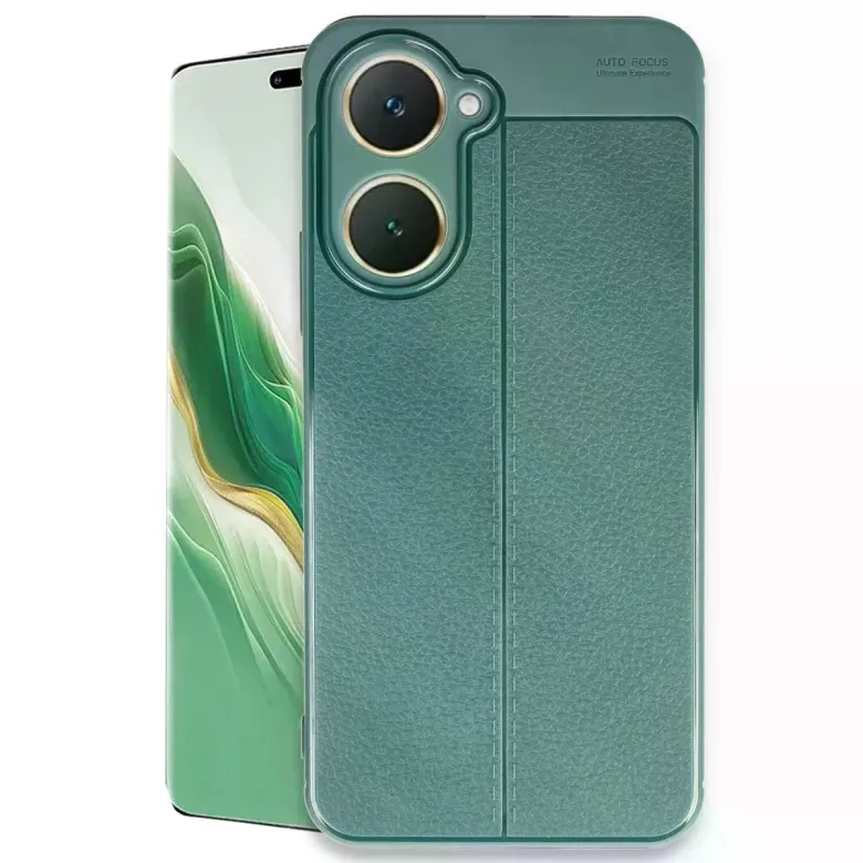 Vivo Y18 Kılıf Auto Focus Kapak - Koyu Yeşil