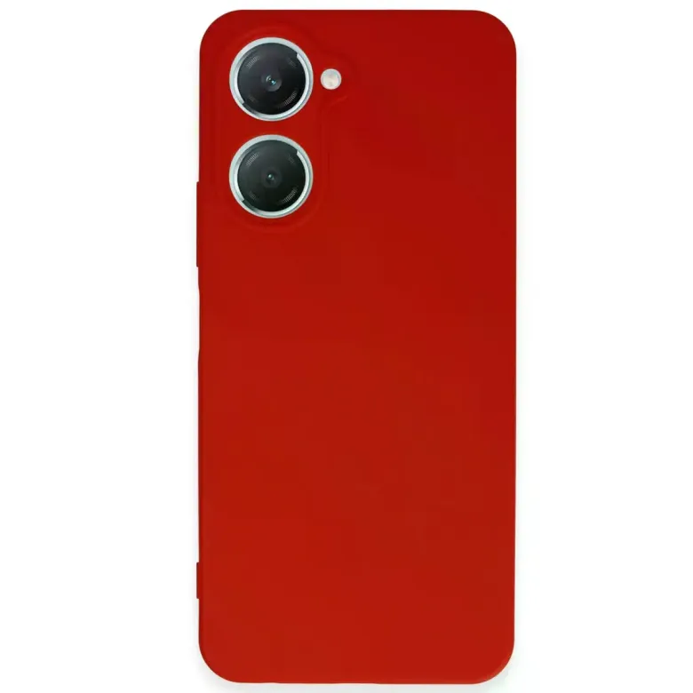 Vivo Y18 Kılıf First Silikon - Kırmızı