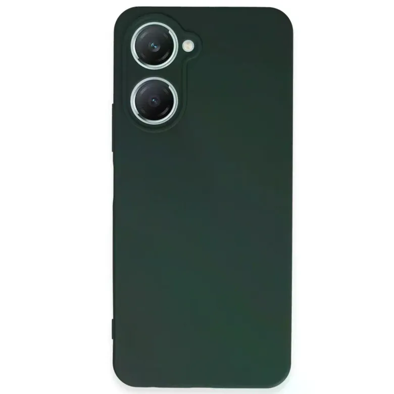 Vivo Y18 Kılıf First Silikon - Koyu Yeşil