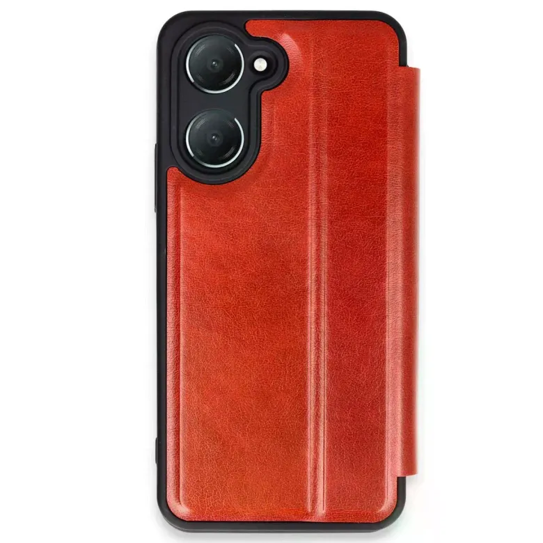 Vivo Y18 Kılıf Flip Cover - Kırmızı