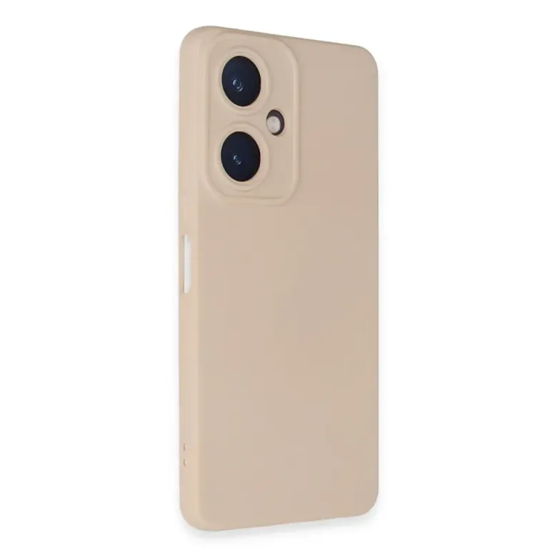 Vivo Y27 Kılıf Nano İçi Kadife Silikon - Pudra