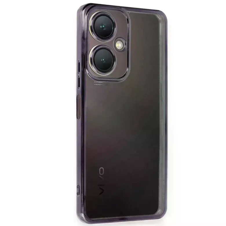 Vivo Y27 Kılıf Razer Lensli Silikon - Mor